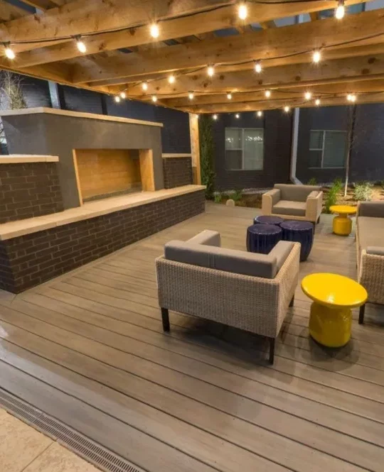 the outdoor living area at The Argon